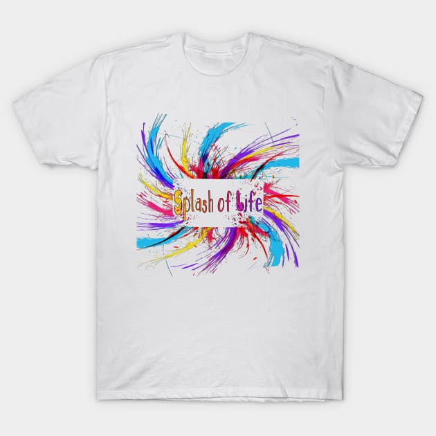 Splash of Life Colors  Rainbow colors Palete T-Shirt by Mirak-store 